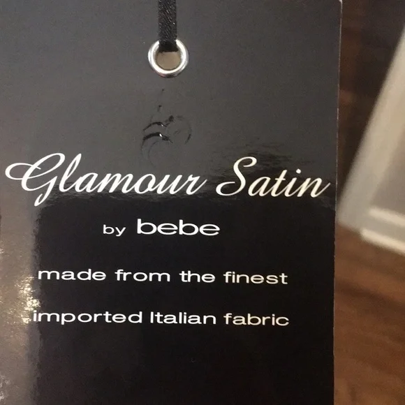 NWT Bebe glamour satin T back slim dress xs - Picture 4 of 8